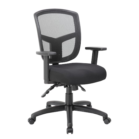 Boss Mesh Task Chair, Adjustable Arms B6023